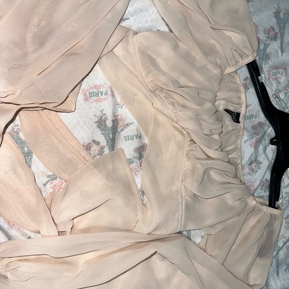 Going out crop top like blouse